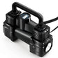 Car Inflatable Pump 12V Portable Data Display Mechanical Disk Pointer Car Double-cylinder Electric Air Pump High Power Belt LED Light Inflation Tool