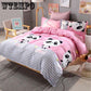 Bedding Set Pure Cotton Pattern Cartoon Simplicity Bed Sheet Quilt Cover Pillowcase
