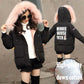 Children's Clothing Winter Jacket for Girls Warm Hooded Thick Cotton-Padded Coat Girl Down Jacket