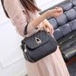 Crossbody Body Women Leather Anti-theft Waterproof Multi-pocket Drip Buckle Handbag Shoulder Bag