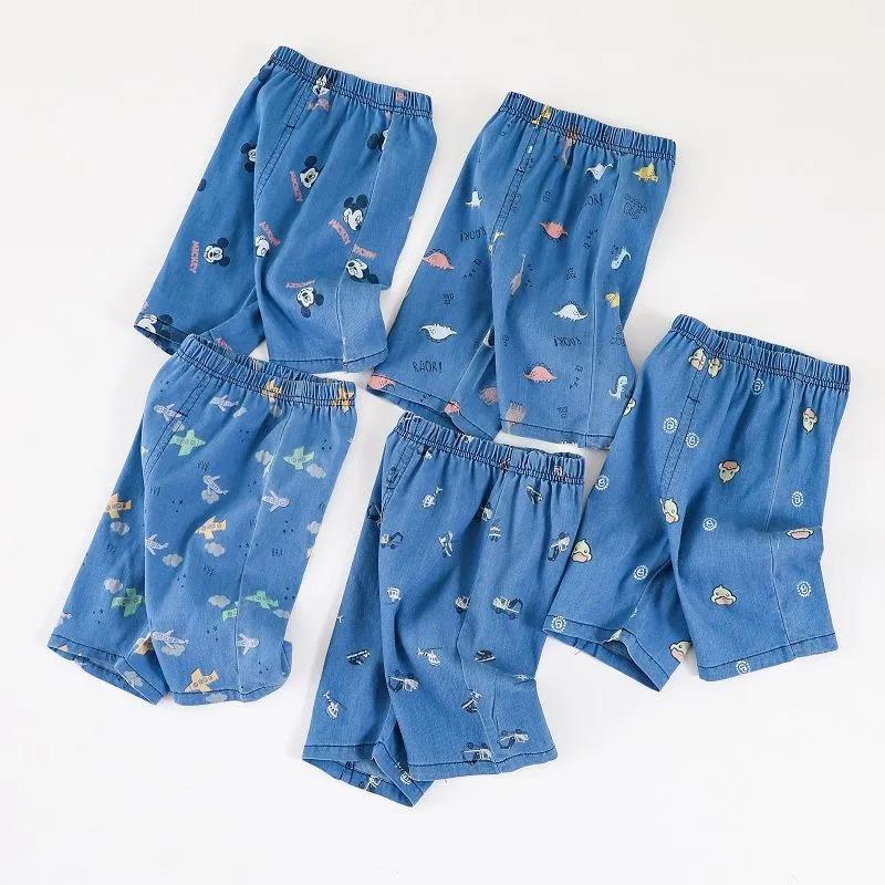 Summer Children's Trousers for Boys and Girls Thin Leggings Trousers Tencel Denim Mosquito Pants Children's Jeans