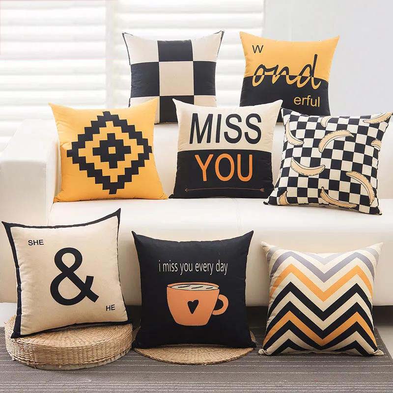 Nordic Pillow Sofa Cushion Car Waist Girl Cute Office Waist Napping Pillow Bed Head Pillow Back Cushion