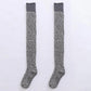 Over The Knee Paddler Female Thickened Plus Legs Student Thick Wool Knit Autumn and Winter Warm High Tube Thigh Socks