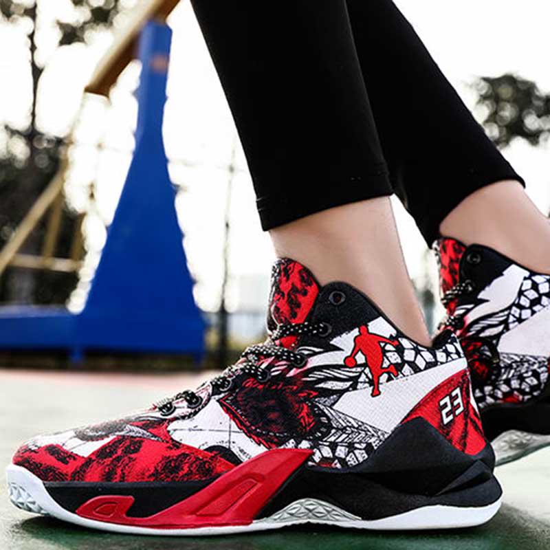 Women Mesh Sneakers Wear-resistant Basketball Shoes Deodorant Comfortable Outdoor Running Shoes
