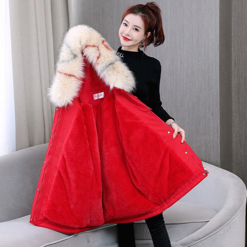 Pai Overcome  Velvet Thick Plus Size Short Loose Winter Women's Quilted Jacket Large Fur Collar Coat