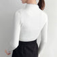 Pofulove Half Turtleneck Sweater Women Autumn Winter Fashion Slim Long-sleeved Bottoming Sweaters