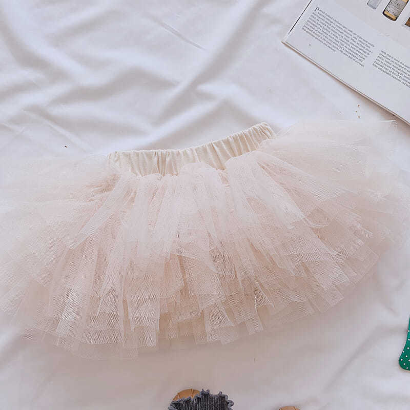 Autumn Spring Summer Casual Girls' Skirts Korean Elastic Short Skirts Pleated Skirts Playful Style Sweet Wind Fluffy Skirts