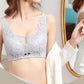 Women Lace Mid-mould Cup Gathering No Steel Ring No Restraint Beautiful Back Design Underwear Anti-sagging Upper Support Side Adjustable Bra