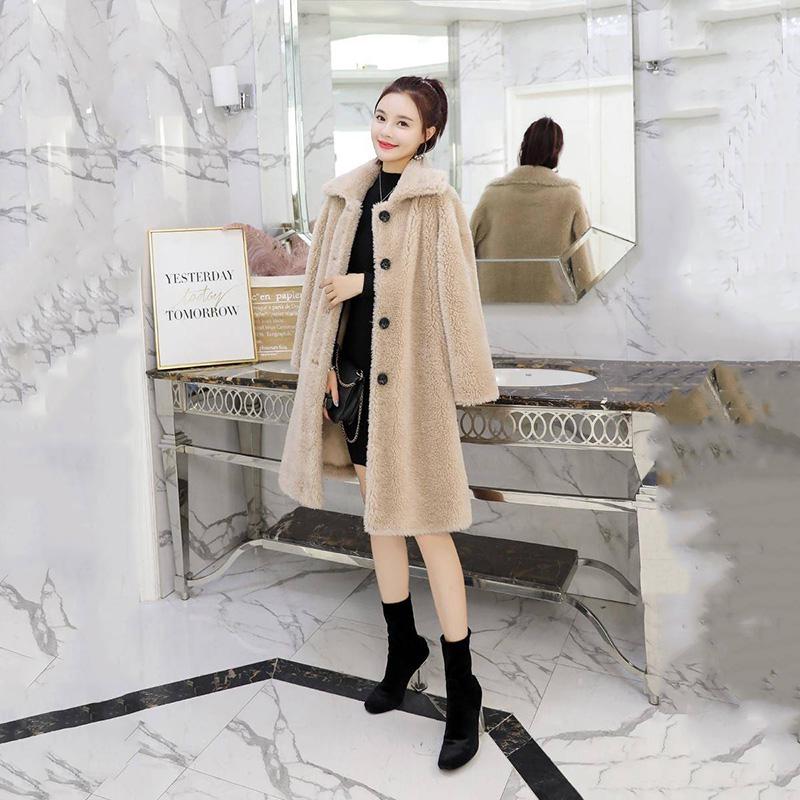 Faux Fur Coat Women Winter White Jacket Coat Female Plus Size Warm Long Casual Outerwear Overcoat
