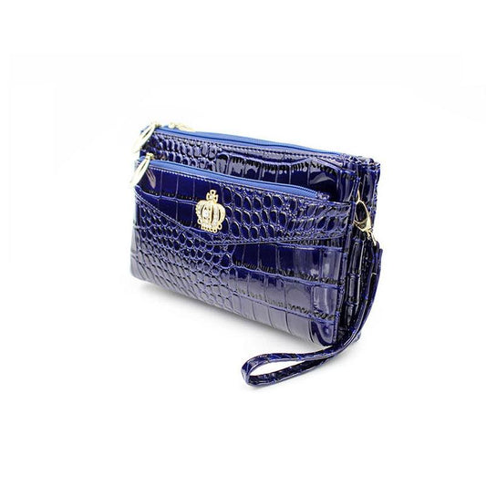 Women Crossbody Shoulder Bags All-match Crown Messenger Handbag PU Leather Casual Small Bag Clutches Mobile Phone Daily Zipper Satchel Handbags