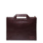 Business Briefcase Men Vintage Brown Leather Zipper Styling Tote Shoulder Diagonal Computer Bag