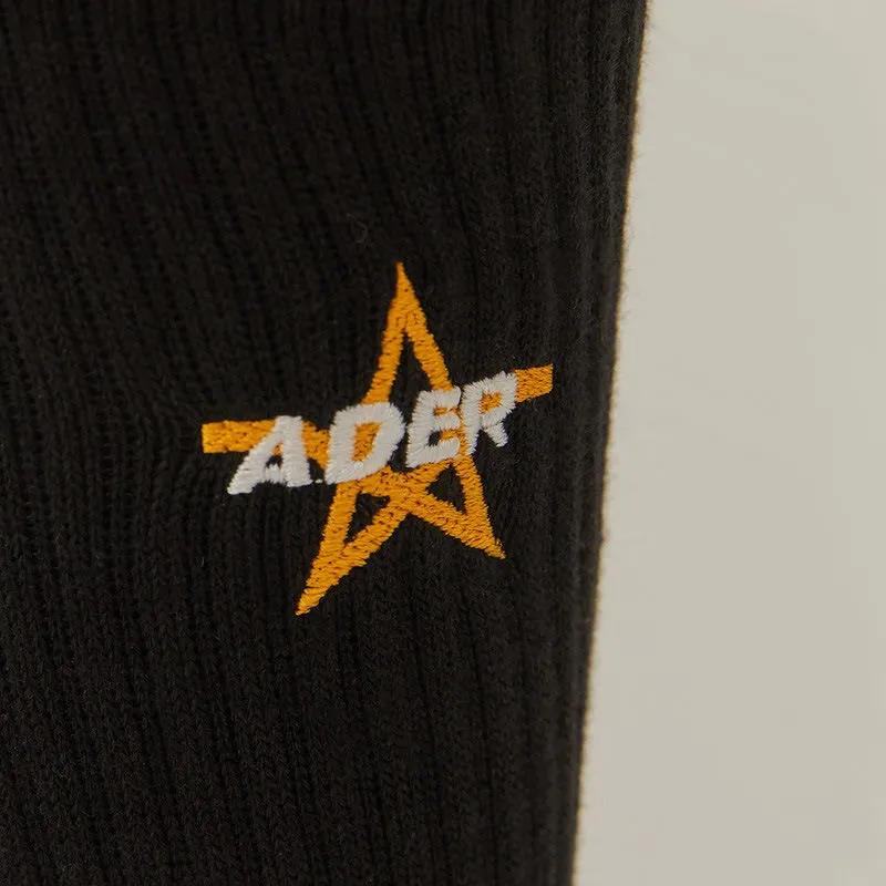 Two Pairs of Women's Stockings Five-pointed Star Embroidery All-match Fashion Sports Cotton Street Stockings