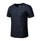 Men Sports T-shirt Outdoor Shirt Summer Breathable Casual Quick Dry Top Half Sleeve Elastic Off-road Tees Running Clothing