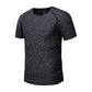 Men Sports T-shirt Outdoor Shirt Summer Breathable Casual Quick Dry Top Half Sleeve Elastic Off-road Tees Running Clothing