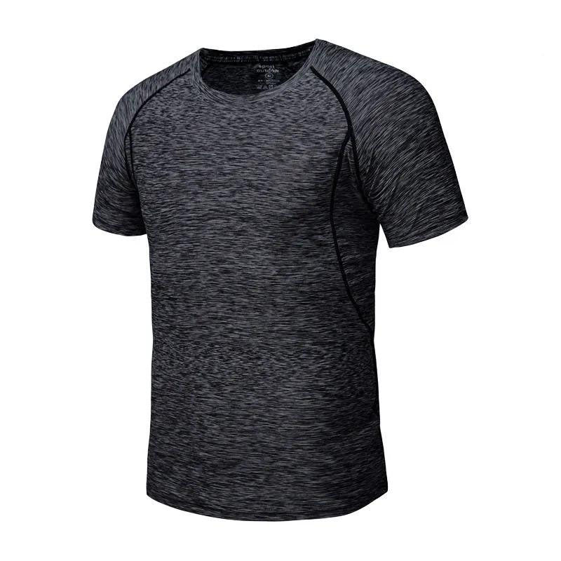 Men Sports T-shirt Outdoor Shirt Summer Breathable Casual Quick Dry Top Half Sleeve Elastic Off-road Tees Running Clothing