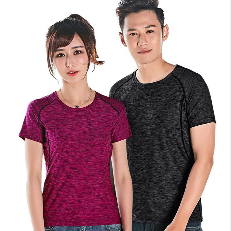 Men Sports T-shirt Outdoor Shirt Summer Breathable Casual Quick Dry Top Half Sleeve Elastic Off-road Tees Running Clothing