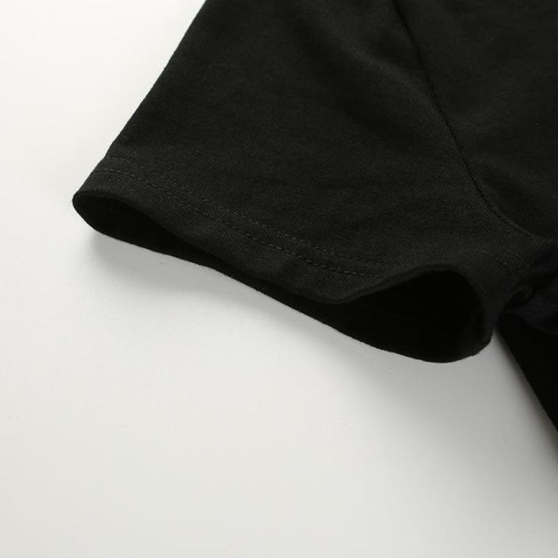 Summer Women Black Short T-Shirts Sexy Crop Tops Short Sleeve Bandage Tee Tops Female Shirts