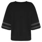 Fashion Woman Blouses 2022 Women V-neck Zip-up Shirt with Half Flared Sleeves Mesh Stitching Loose Casual Women Summer Clothing