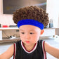 Baby Funny Wig Hat Fun Curly Hair Cap Explosive Head Natural Curly Hat Cute Cotton Warm Hat Outdoor Casual Hat