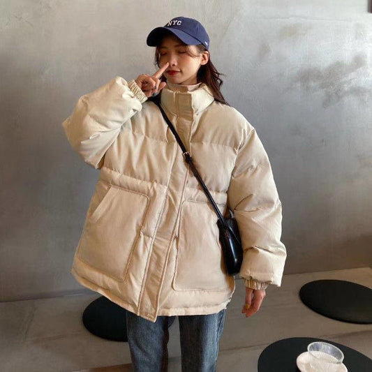Winter Padded Jacket Padded Oversize Jacket Women Tooling Padded Jacket Women Korean Loose BF Style