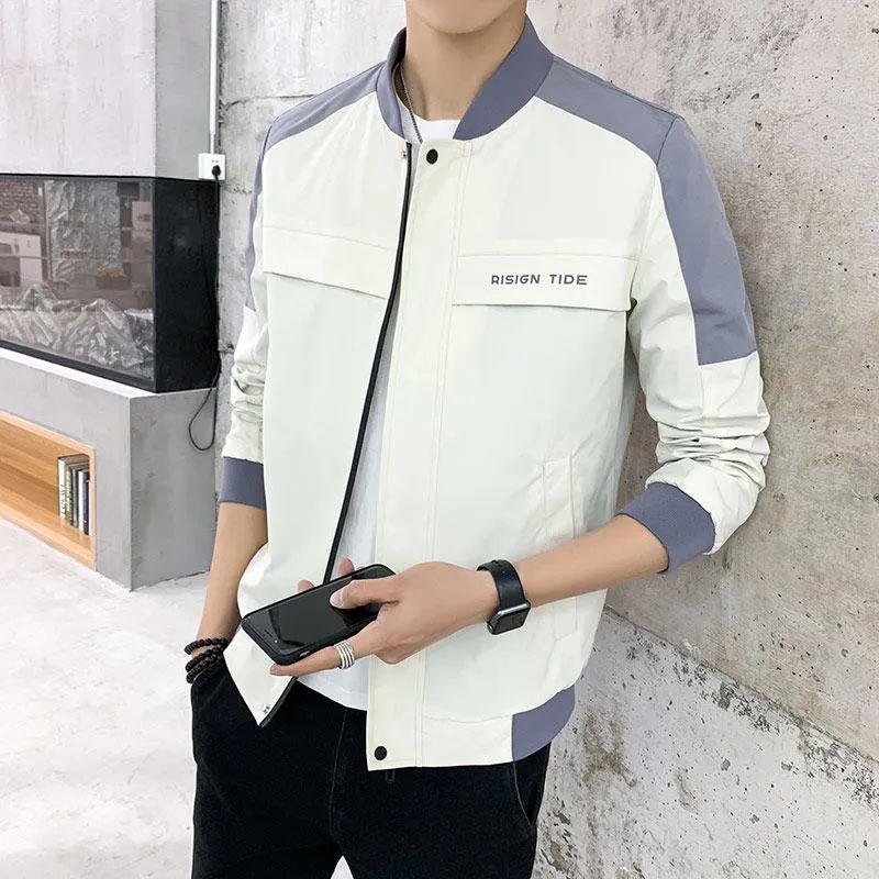 Men's Jacket Ins Spring and Autumn Handsome Top Casual Jacket Men's Youth Baseball Uniform