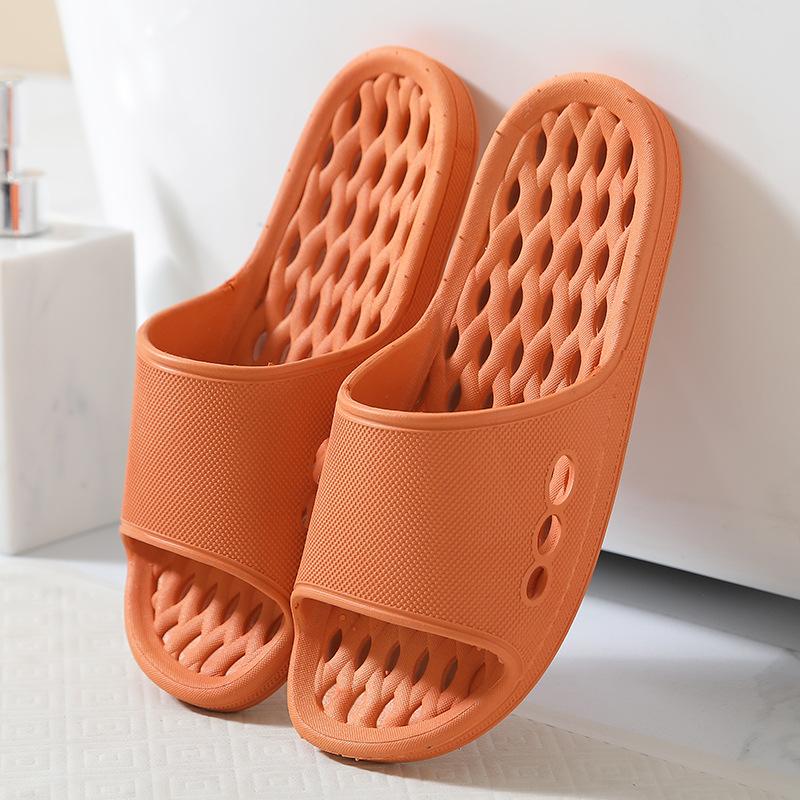 PVC Sandals and Slippers for Men and Women In Bathroom Bath Leaking Non-slip Wear-resistant Slippers for Couples To Wear Sandals Outside The Home