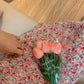 Female Spring Summer Small Fresh Simple Retro Elegant Gentle Slim Fairy Floral Suspender Dress
