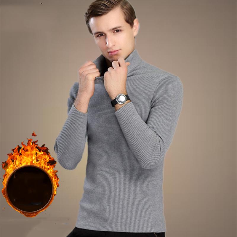 Sweater Men 2019 Casual Pullover Men Autumn Winter Turtleneck Sweaters Knitted Brand Male Sweaters