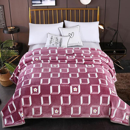 Thick Winter Flannel Blanket Coral Carpet Sub-mattress Bed Dormitory Beds Single Air Conditioning Blankets