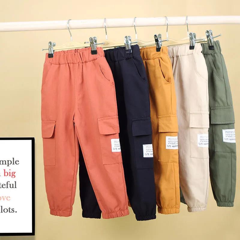 Boys and Girls Pants Spring and Autumn Casual Pants Children Overalls Women's Trousers Loose Pants