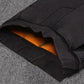 Fleece Thickened Imitation Jeans Women's Winter Bottoming Outer Wear Warm Pencil Feet Pants Solid Color High-waist Leggings