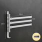 30cm Towel Rack Rotating 3 Bar Bathroom Shelf Rack Towel Bar Bathroom Artifact Hanging Towel Rack Hook
