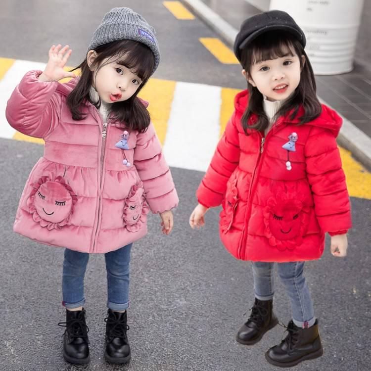 Warm Thickening Baby Girl Winter Jacket Children Outerwear Windproof Baby Girls Cute Coats