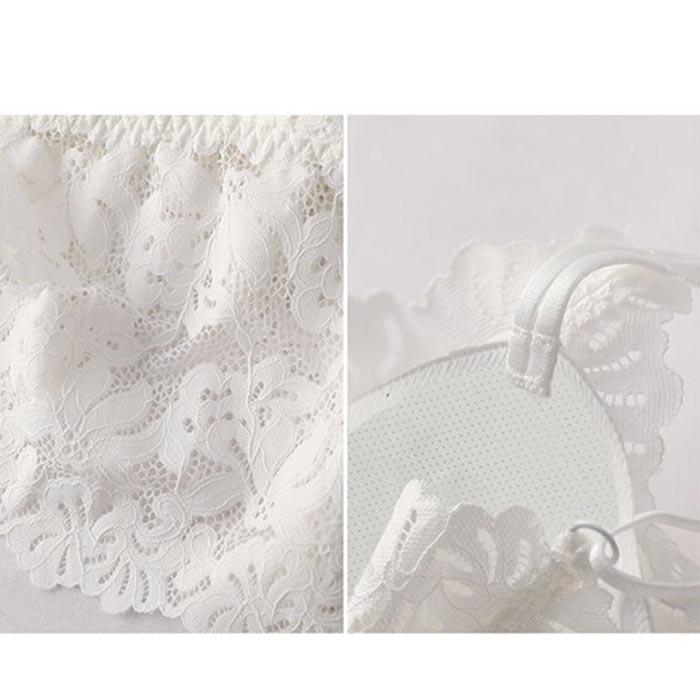 Lace Beauty Back Bra Integrated Camisole Top Outer Wear Trend Large Size Bottoming Underwear with Chest Pad