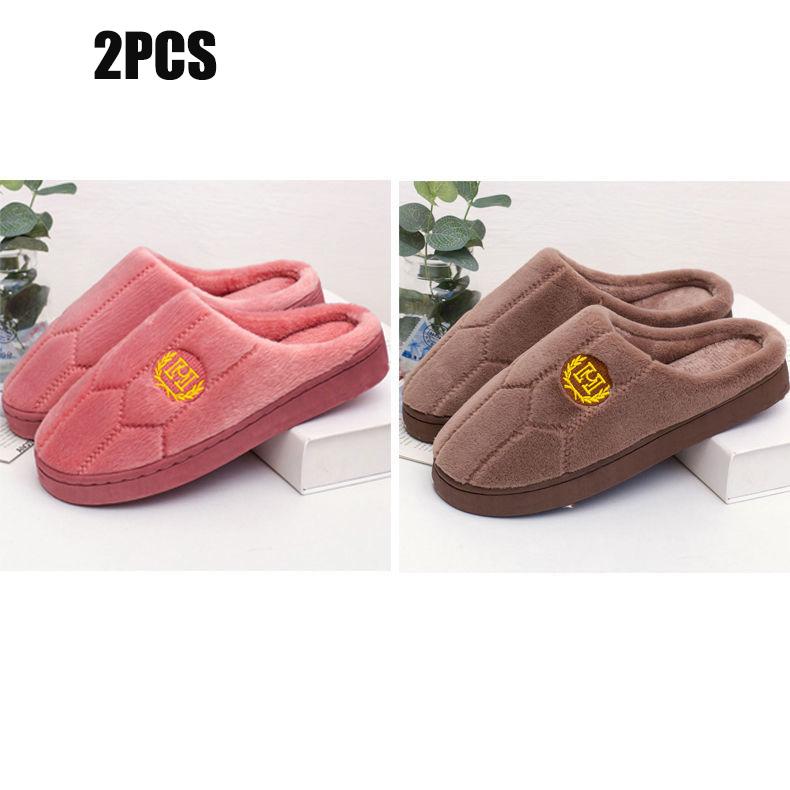 Women's Indoor Cotton Slippers Thick-soled Non-slip Home Household Couple Slippers Men's Warm Thick Plush Slippers