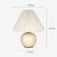 Ceramic Pleated Table Lamp Nordic Style Bedroom Bedside Lamp Living Room Energy-saving Lamp Warm Night Light Home Decoration Lamp