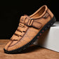 Comfortable Casual Leather Men Shoes Waterproof Split Leather Non-slip Men Shoes Flats Moccasins