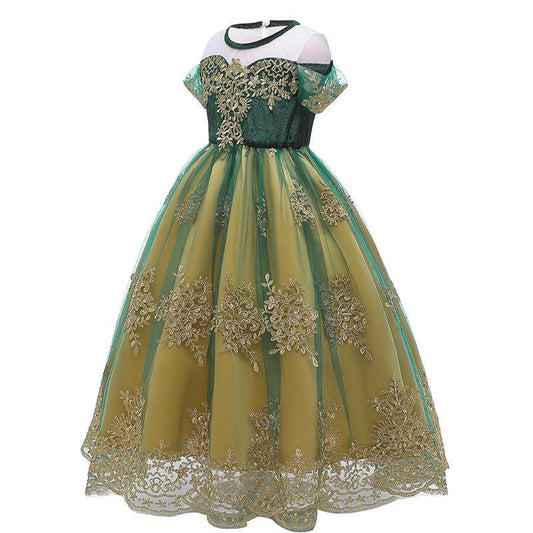 Aisha Princess Dress Frozen Children's Birthday Dress Anna The Same Paragraph Dress Skirt Dress Summer