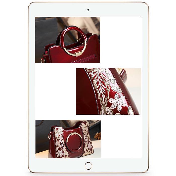 Bright Patent Leather Fashion Bags Ladies Luxury Handbags Casual Shoulder Messenger Bags Tote Bag