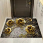 3D Door-to-door Floor Mat Door Mat Home Bedroom Living Room Bathroom Non-slip Absorbent Machine Washable Carpet