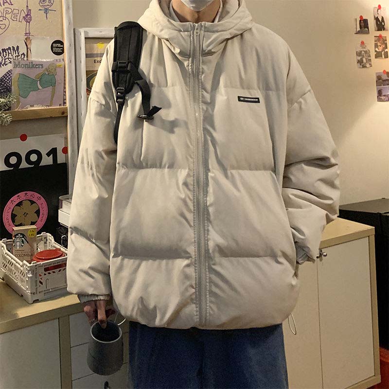 Men's Fashion Winter Down Jacket Trend Thickening Short Jacket Casual Youth Down Jacket