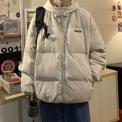 Men's Fashion Winter Down Jacket Trend Thickening Short Jacket Casual Youth Down Jacket