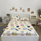 Cartoon Cotton Mattress Cover One-piece All-inclusive Non-slip Mattress Protection Dust Cover