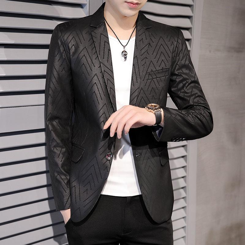 Suit Jacket Men's Trend Small Suit Men Korean Style Handsome Self-cultivation Single Suit Men Fashion All-match Jacket Men