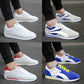 PU Leather White Shoes Korean-style Men Shoes Breathable Students Shoes Couples Sports Footwear