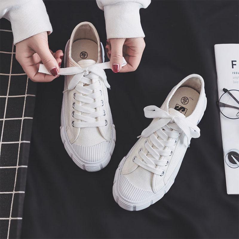 All-match Small White Shoes Women's Canvas Shoes Student Harajuku Cloth Shoes
