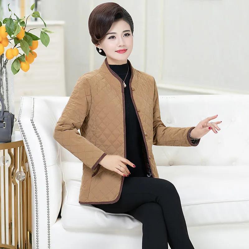 Winter Lightweight Down Cotton Jacket Cotton Padded Short Parka Coat with Stand-up Collar To Keep Warm Down Cotton Jacket Women
