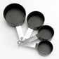 4Pcs/Set Measuring Cup Flour Cake Baking Container Stainless Steel Handle Kitchen Gadgets Pot