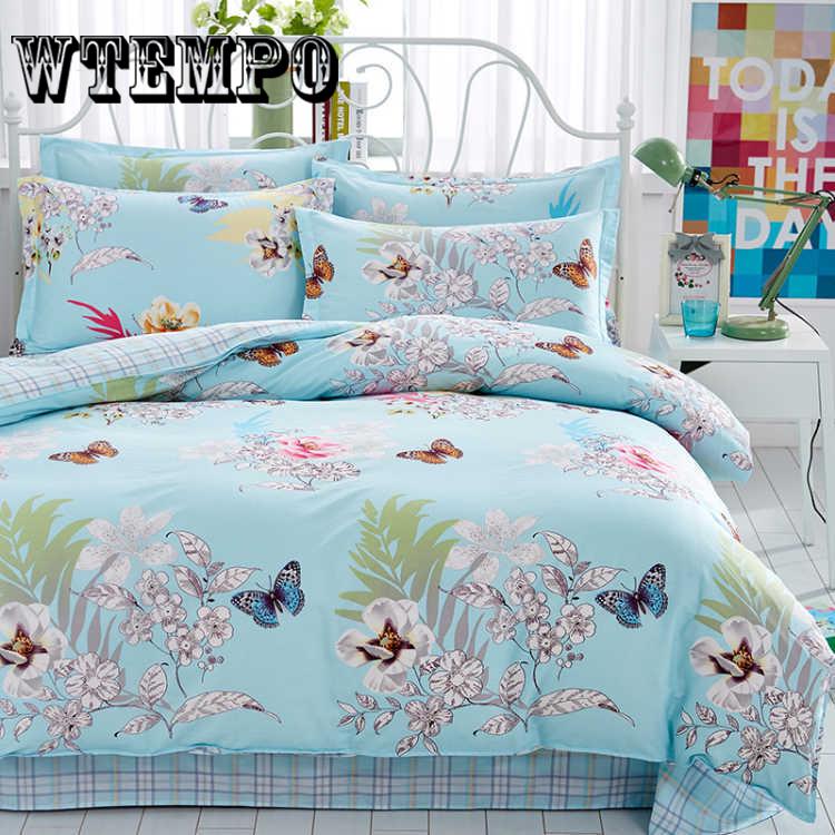 Wtempo Brand 3pcs Bedding Set Quilt Cover Duvet Cover Set Pillowcase Queen King Size Comforter Set