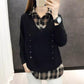 Spring and Autumn Loose Knit Sweater Casual Simple Bottoming Shirt Long Sleeve Women's Sweater